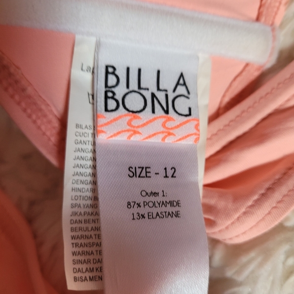 *Sale* Billabong Bandeau Bikini Set Top 12 D- DD Bottom 14 Swimsuit - Picture 5 of 6